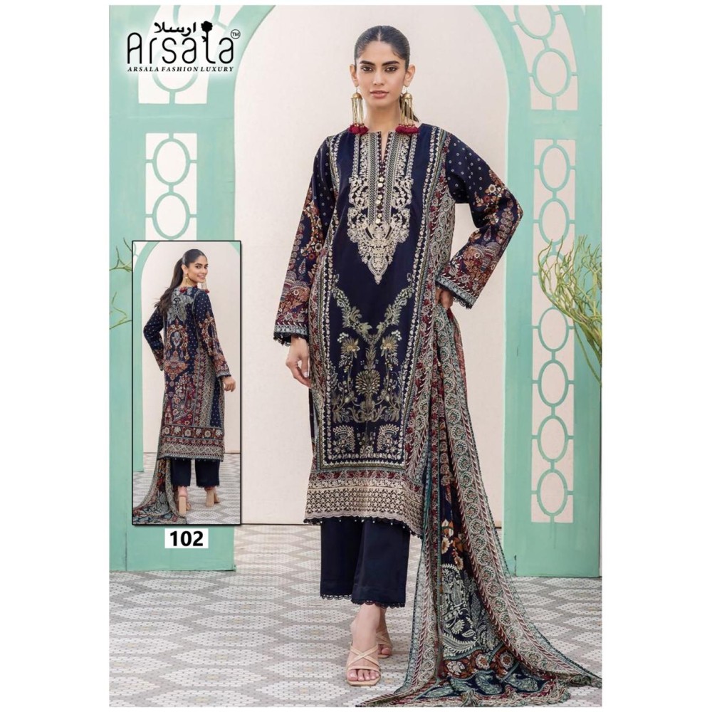ARSALA FASHION LUXURY AMARA HEAVY COTTON LUXURY COLLECTION (Cotton Dupatta)