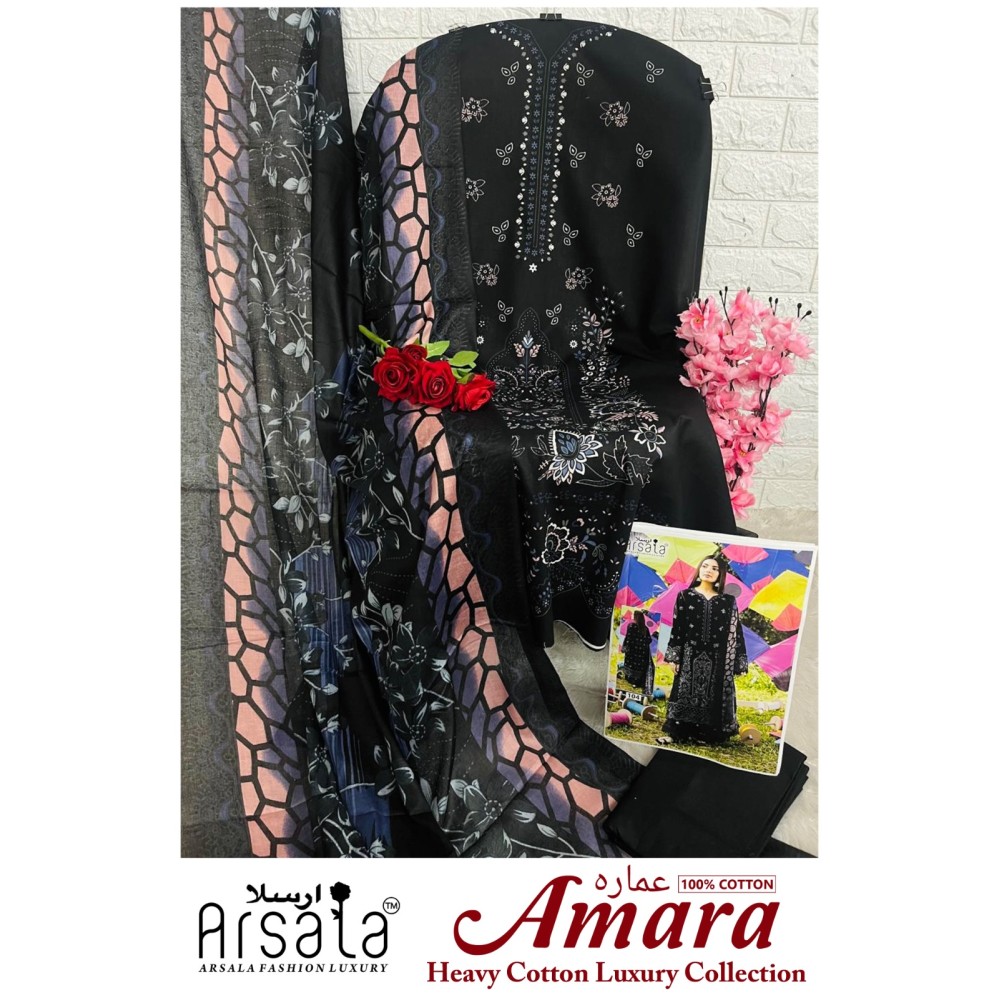 ARSALA FASHION LUXURY AMARA HEAVY COTTON LUXURY COLLECTION (Cotton Dupatta)