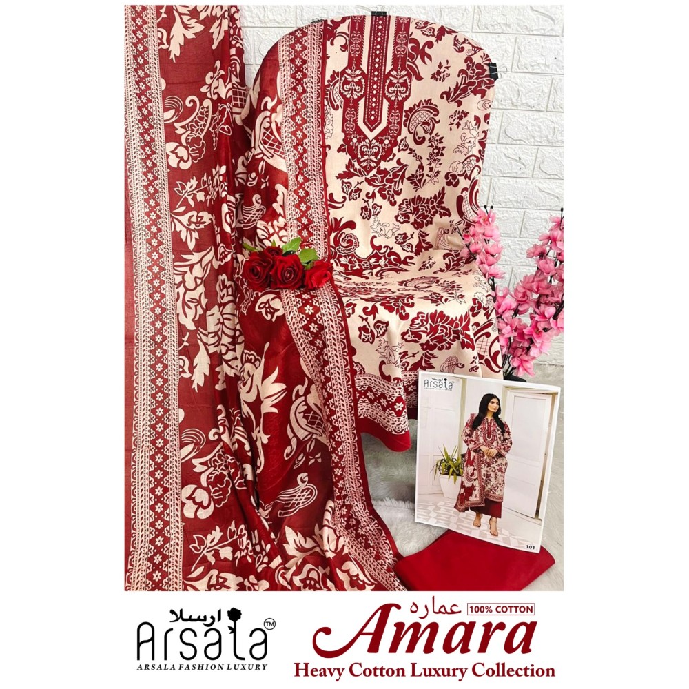 ARSALA FASHION LUXURY AMARA HEAVY COTTON LUXURY COLLECTION (Cotton Dupatta)