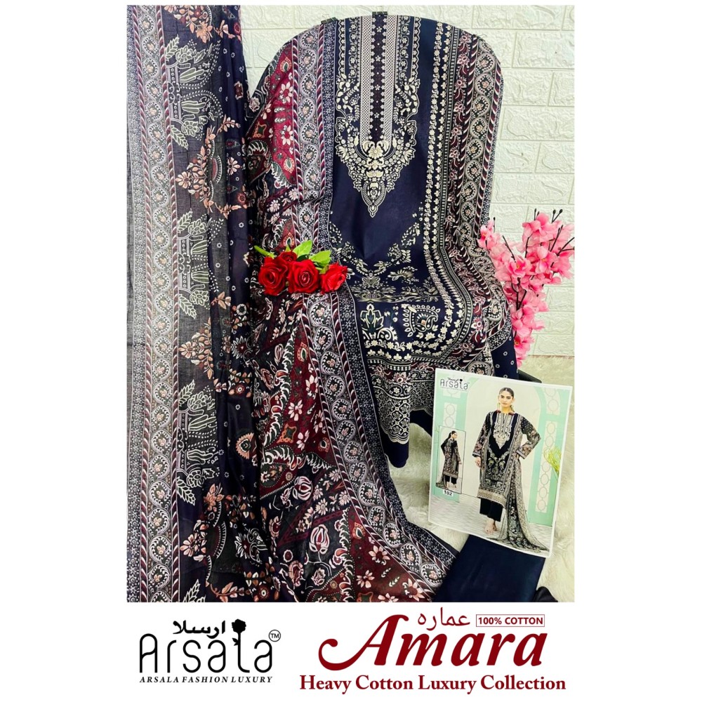 ARSALA FASHION LUXURY AMARA HEAVY COTTON LUXURY COLLECTION (Cotton Dupatta)