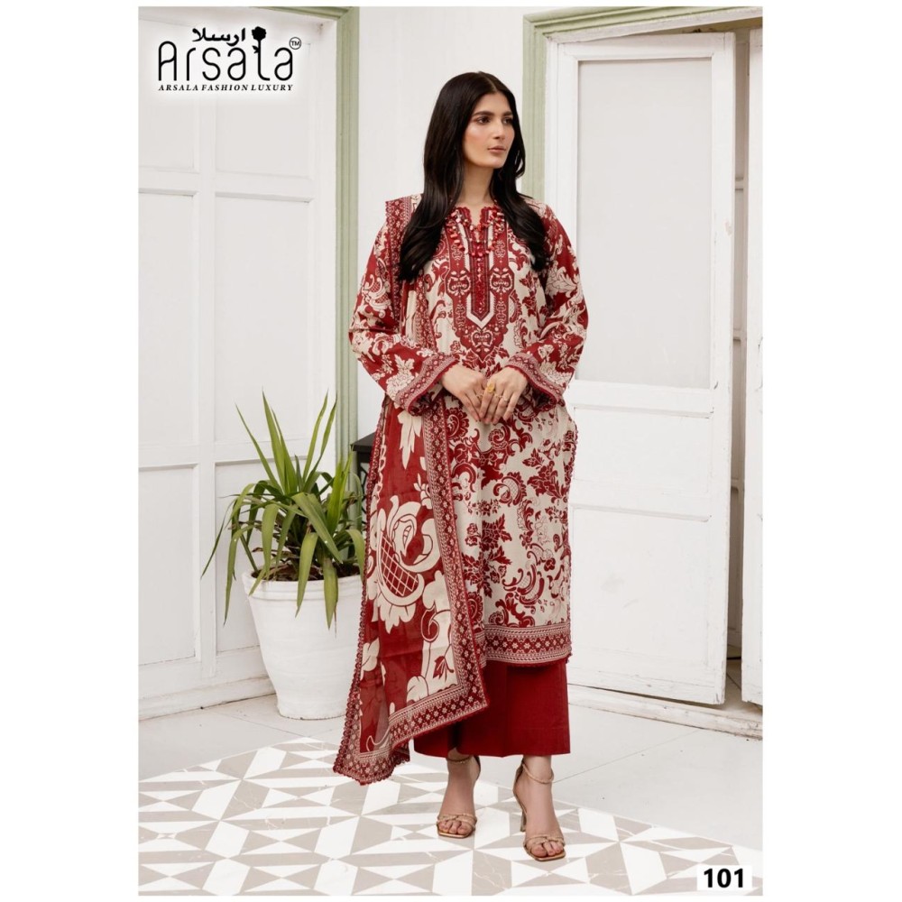 ARSALA FASHION LUXURY AMARA HEAVY COTTON LUXURY COLLECTION (Cotton Dupatta)