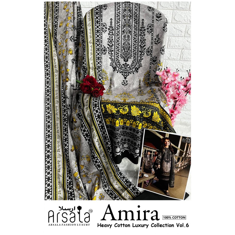 ARSALA LUXURY AMIRA HEAVY COTTON LUXURY COLLECTION VOL 6 (Cotton Dupatta)