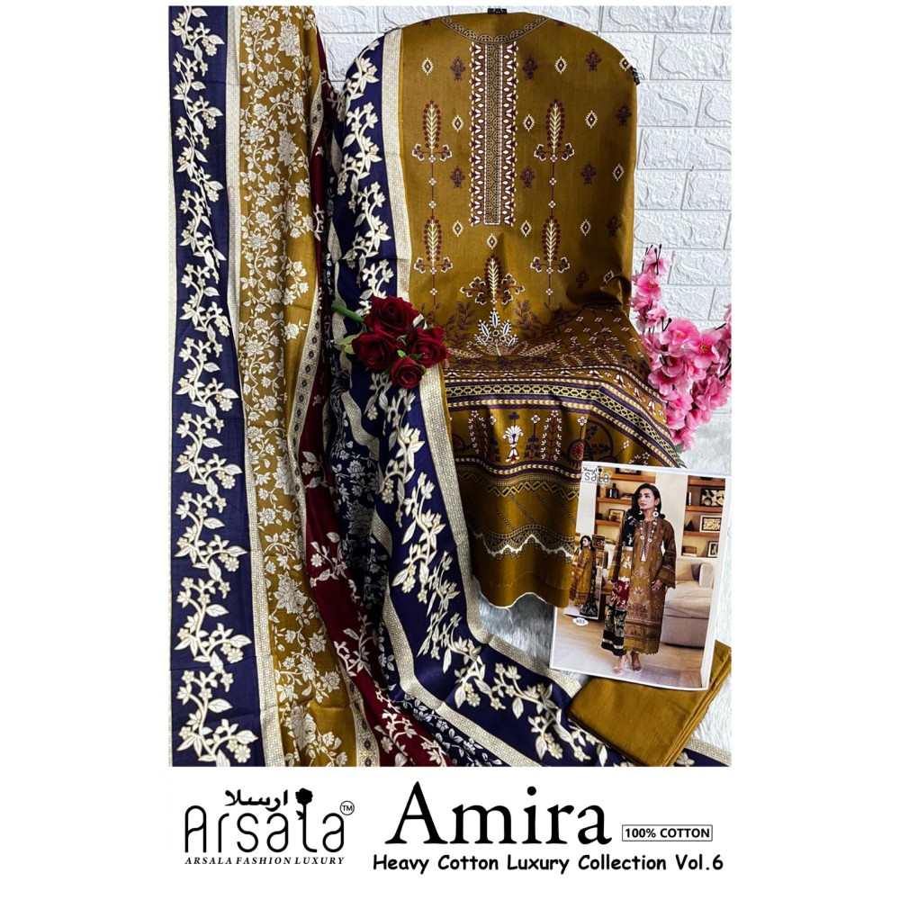 ARSALA LUXURY AMIRA HEAVY COTTON LUXURY COLLECTION VOL 6 (Cotton Dupatta)