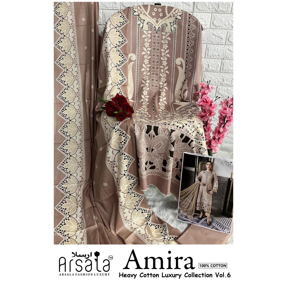 ARSALA LUXURY AMIRA HEAVY COTTON LUXURY COLLECTION VOL 6 (Cotton Dupatta)