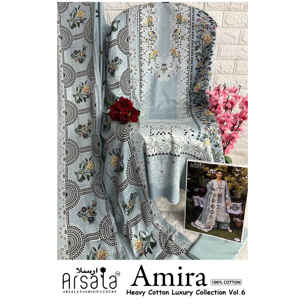ARSALA LUXURY AMIRA HEAVY COTTON LUXURY COLLECTION VOL 6 (Cotton Dupatta)