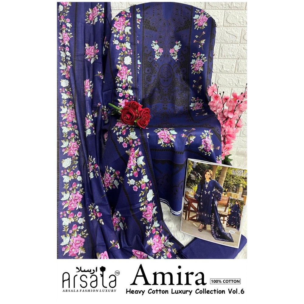 ARSALA LUXURY AMIRA HEAVY COTTON LUXURY COLLECTION VOL 6 (Cotton Dupatta)