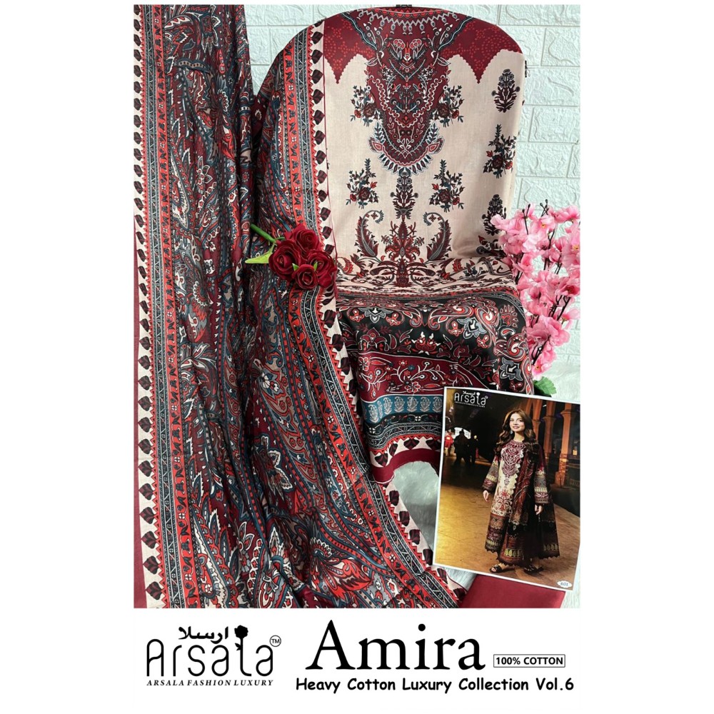 ARSALA LUXURY AMIRA HEAVY COTTON LUXURY COLLECTION VOL 6 (Cotton Dupatta)