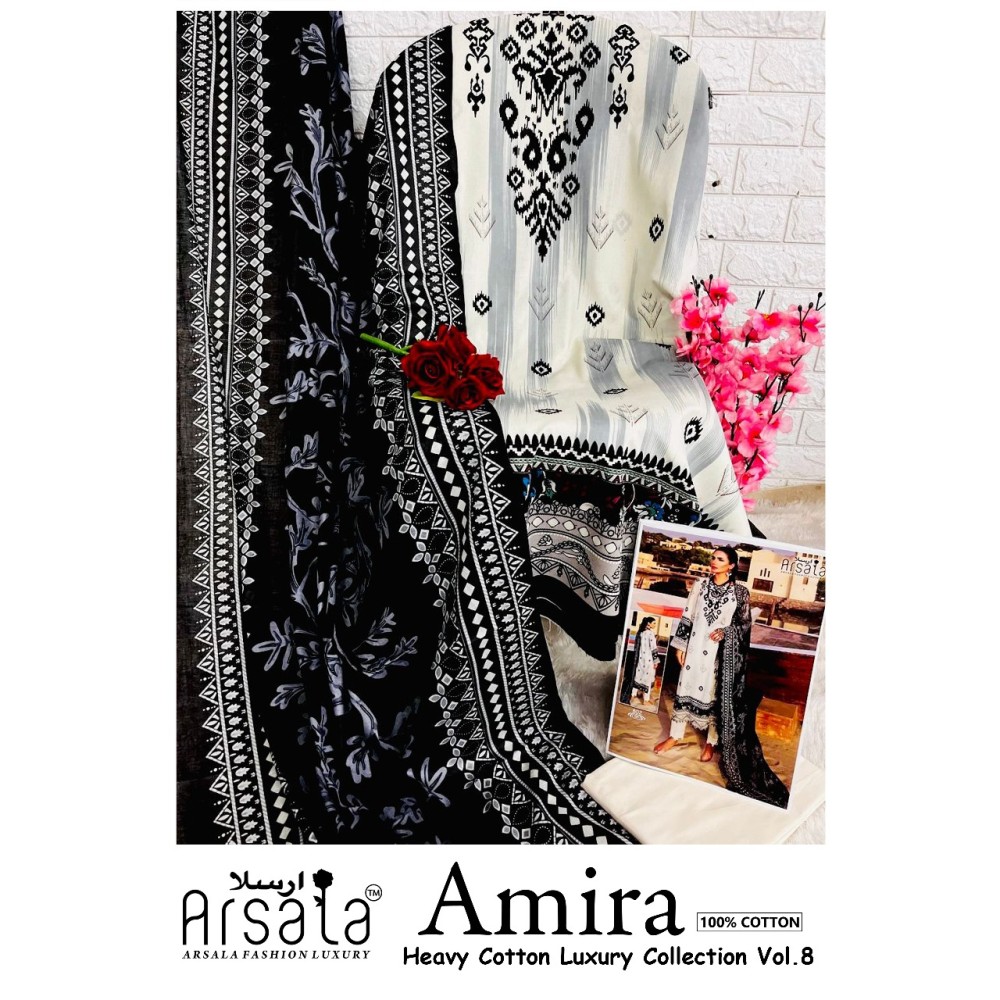 ARSALA LUXURY AMIRA HEAVY COTTON LUXURY COLLECTION VOL 8 (Cotton Dupatta)