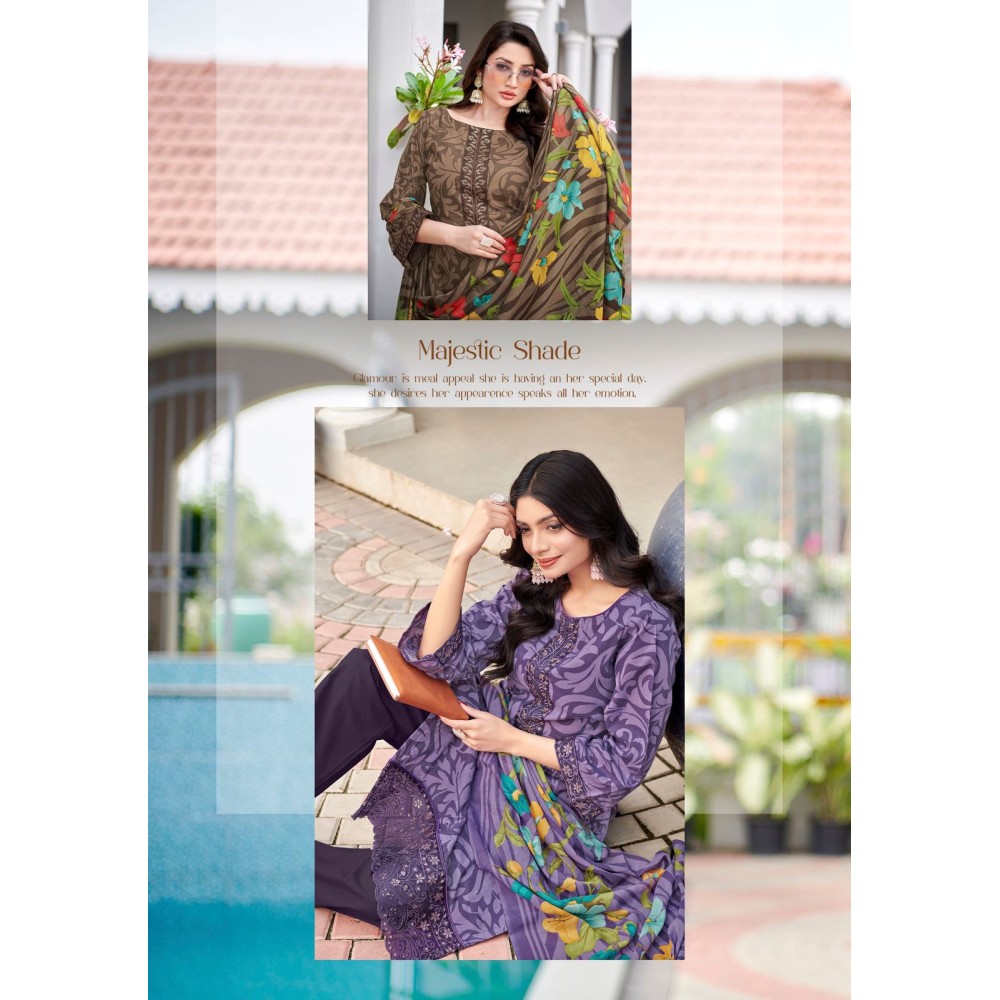 ARUNIKA 3 ALOK SUITS (Cotton Dupatta)