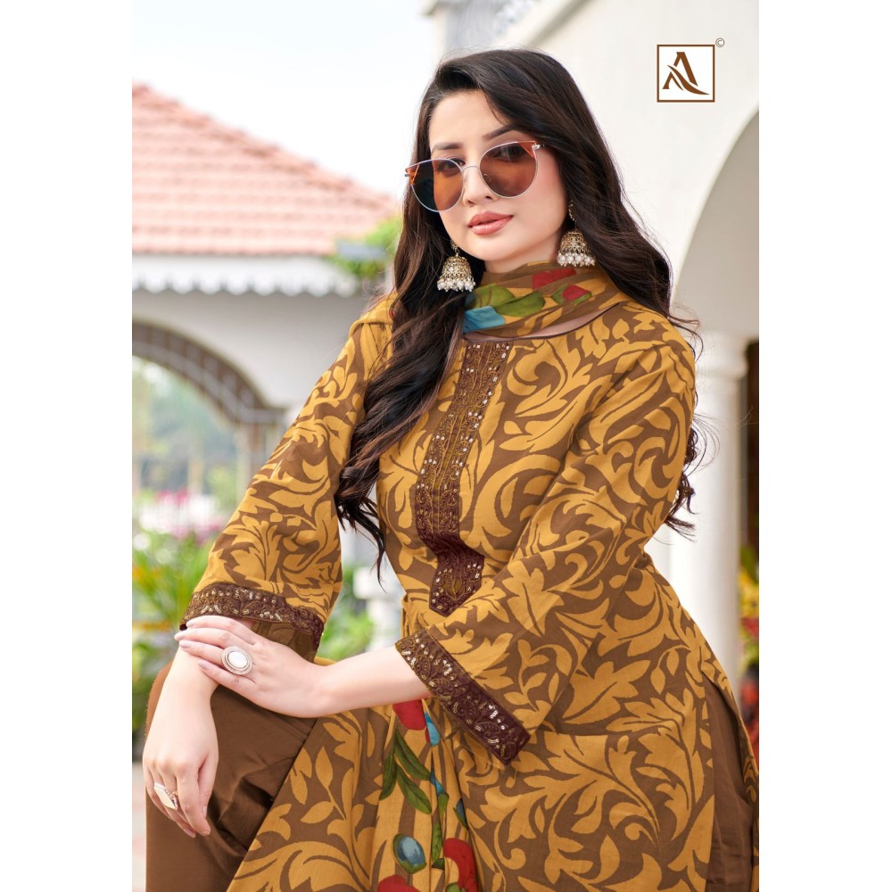ARUNIKA 3 ALOK SUITS (Cotton Dupatta)