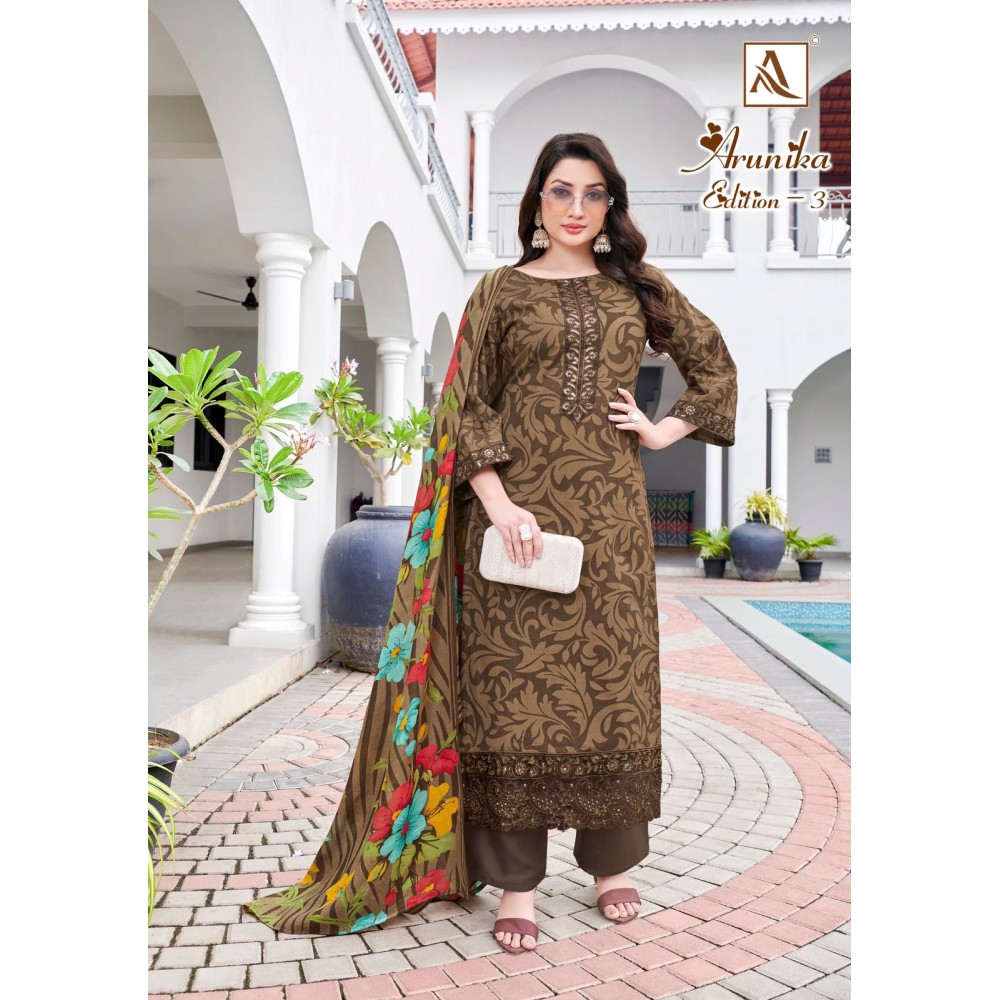 ARUNIKA 3 ALOK SUITS (Cotton Dupatta)