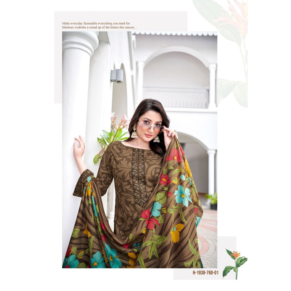 ARUNIKA 3 ALOK SUITS (Cotton Dupatta)