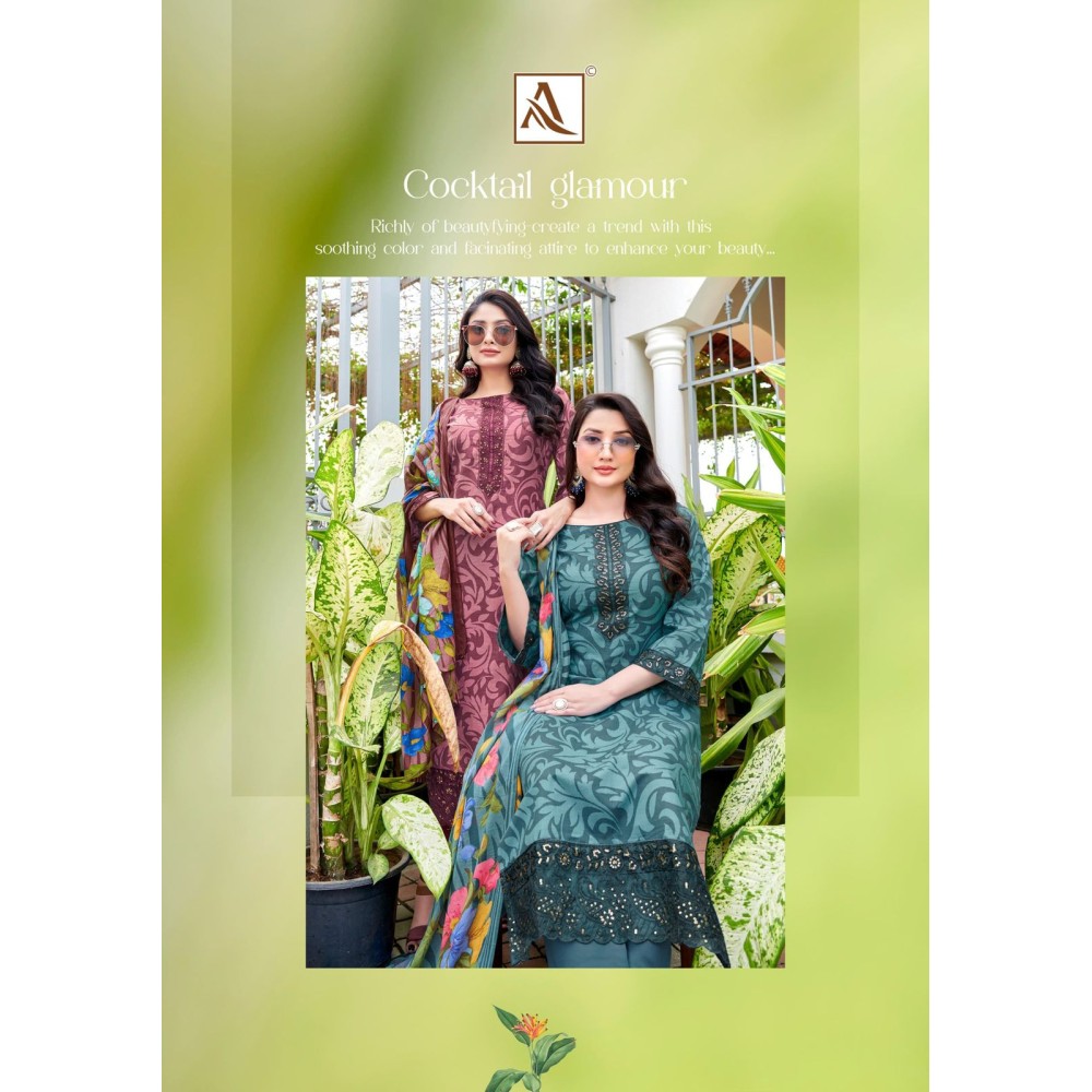 ARUNIKA 3 ALOK SUITS (Cotton Dupatta)