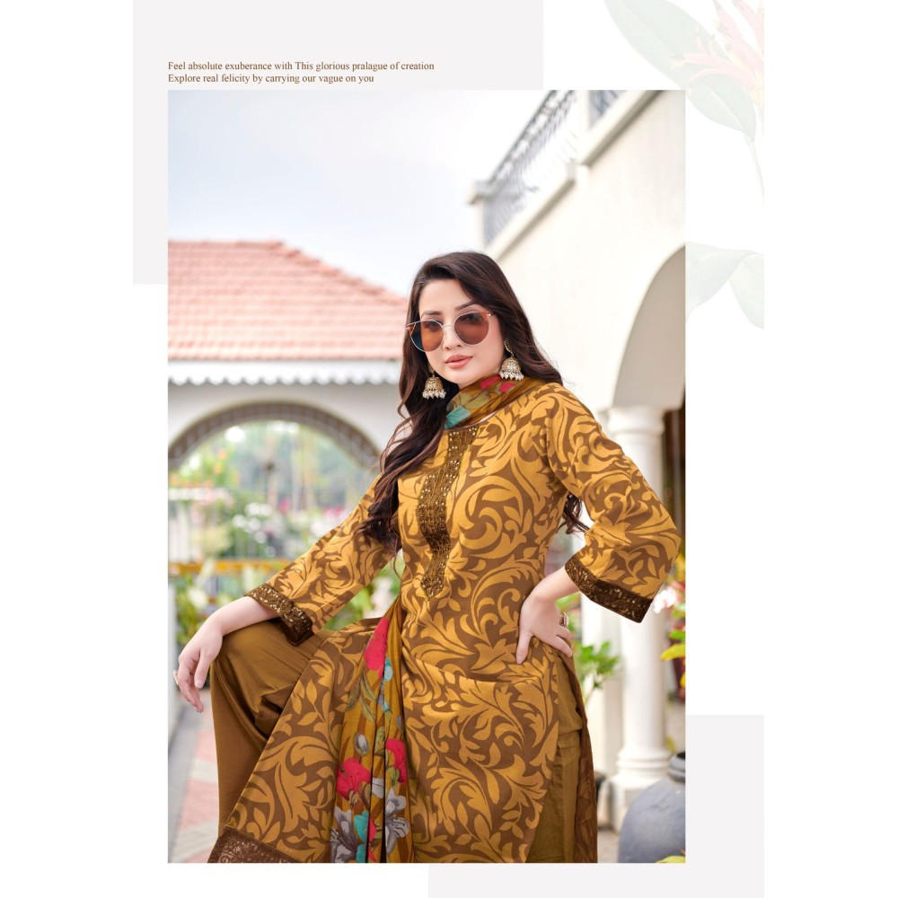ARUNIKA 3 ALOK SUITS (Cotton Dupatta)