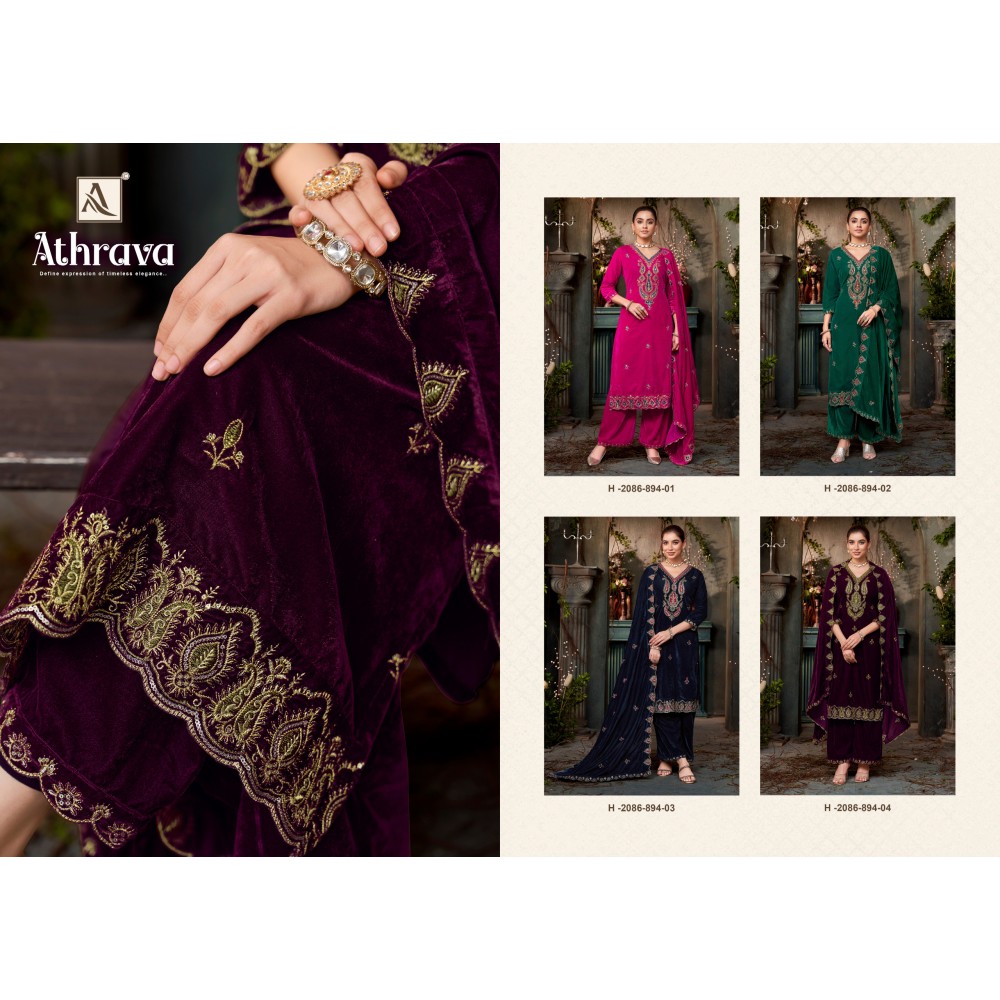 ATHARVA VELVET ALOK SUITS (Winter Collection)