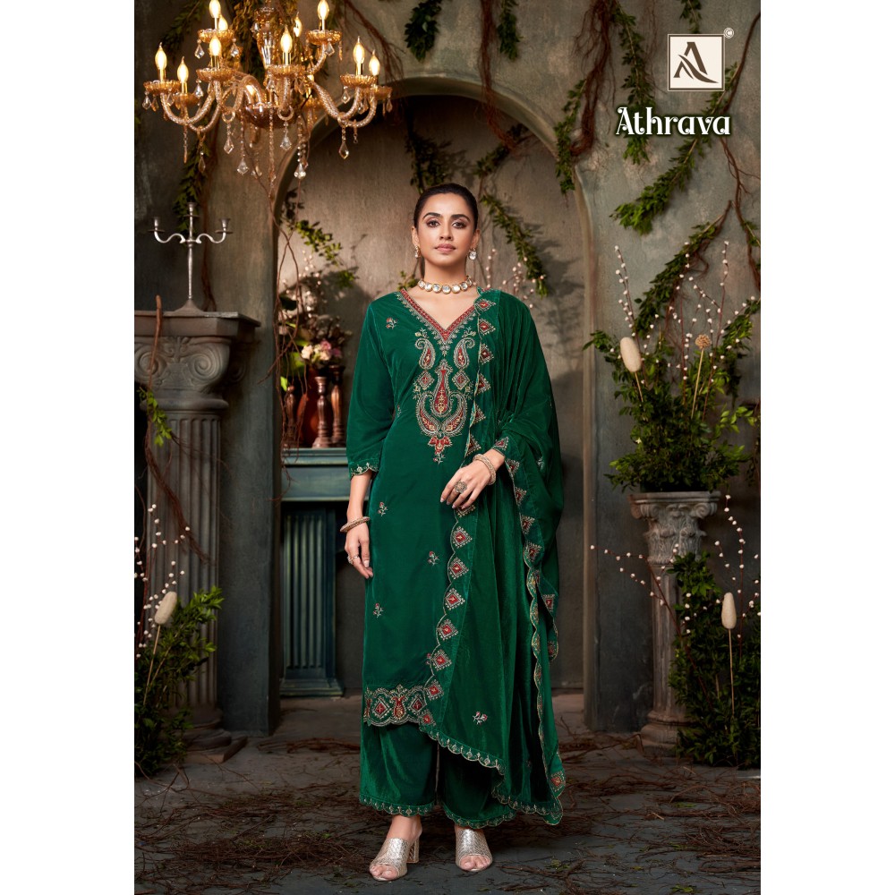 ATHARVA VELVET ALOK SUITS (Winter Collection)