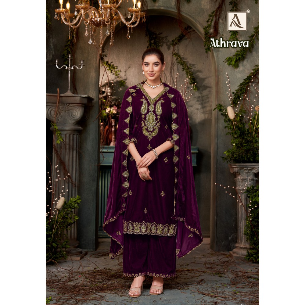 ATHARVA VELVET ALOK SUITS (Winter Collection)