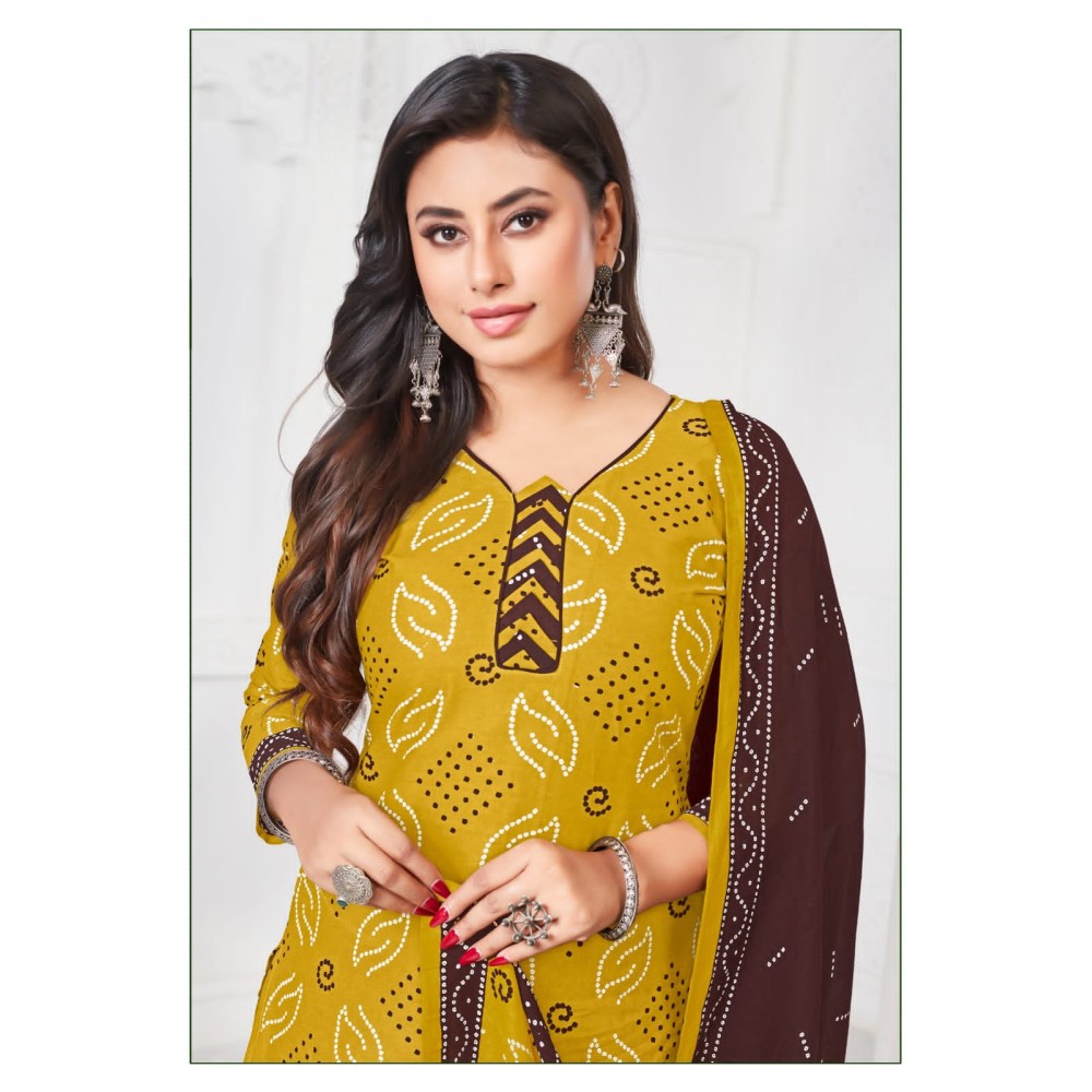BANDHANI SPECIAL 23 MAYUR (Cotton Dupatta)