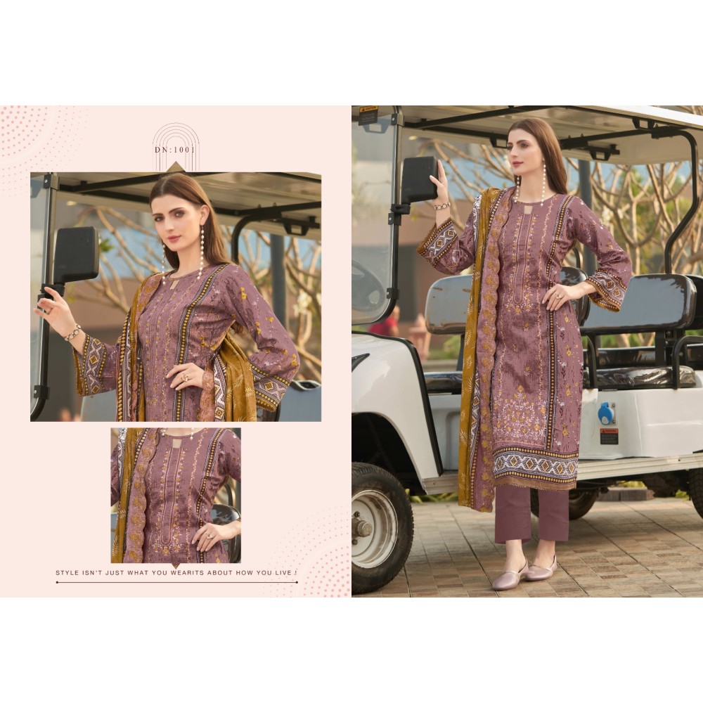 BEEN SAEED VOL 1 AMBICA TEX (Cotton dupatta)