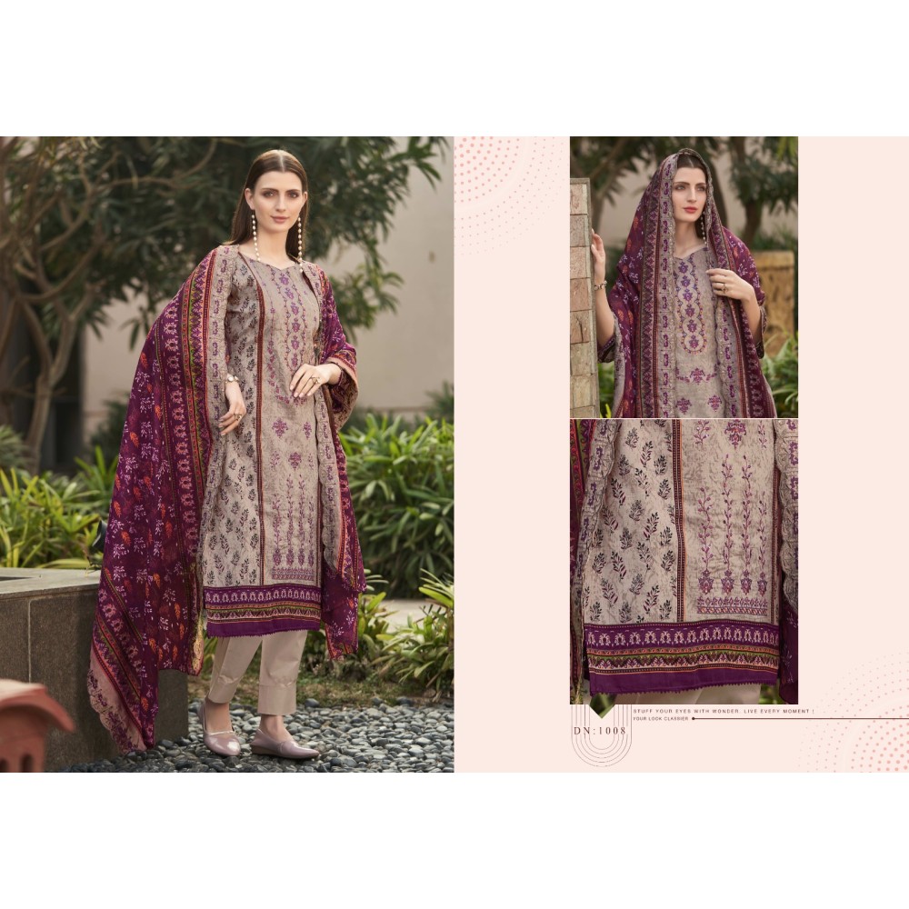 BEEN SAEED VOL 1 AMBICA TEX (Cotton dupatta)