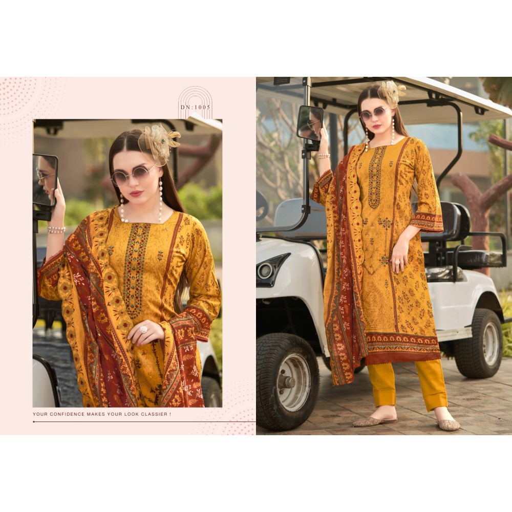 BEEN SAEED VOL 1 AMBICA TEX (Cotton dupatta)