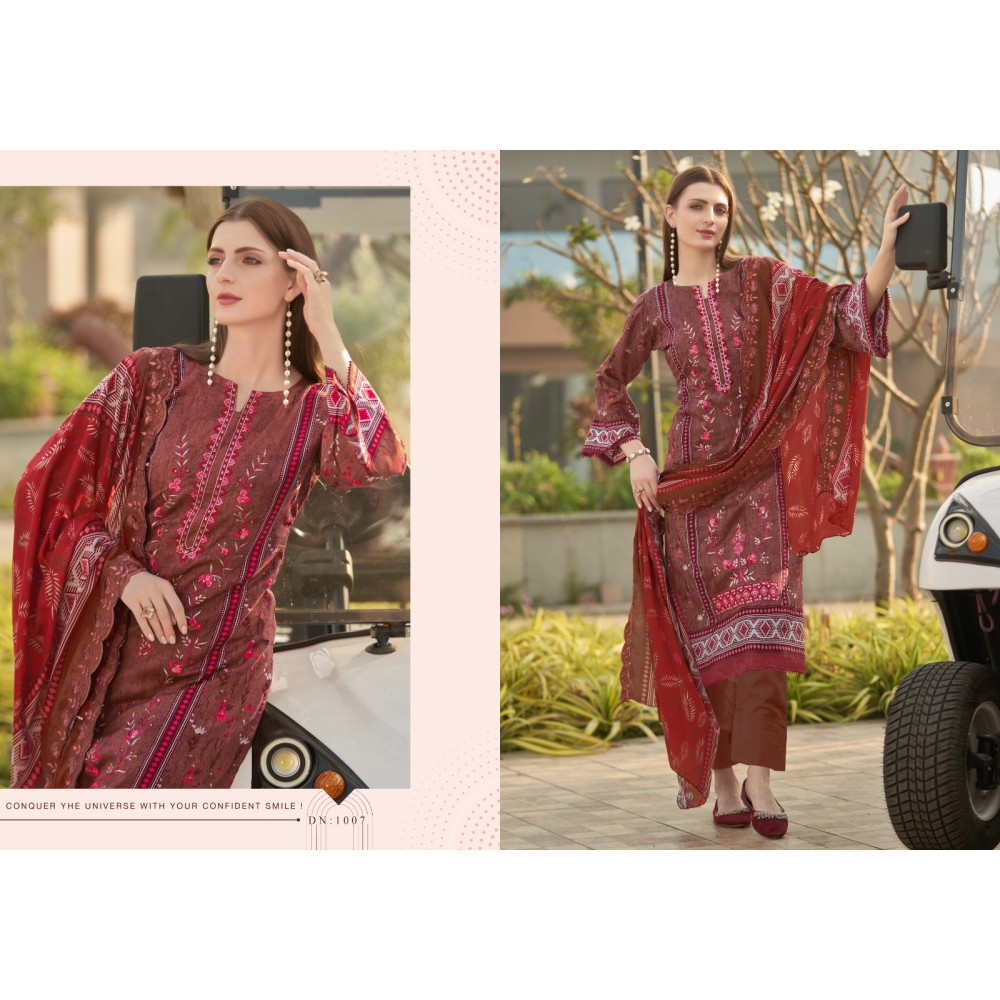 BEEN SAEED VOL 1 AMBICA TEX (Cotton dupatta)