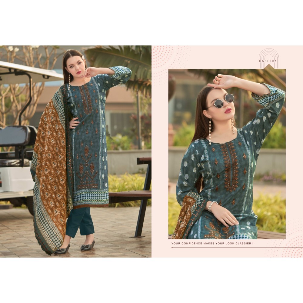 BEEN SAEED VOL 1 AMBICA TEX (Cotton dupatta)