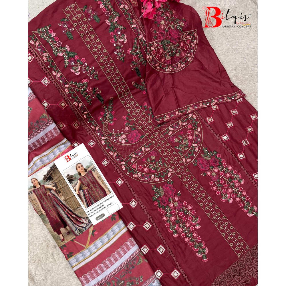 BILQIS A 173  (cotton Dupatta)
