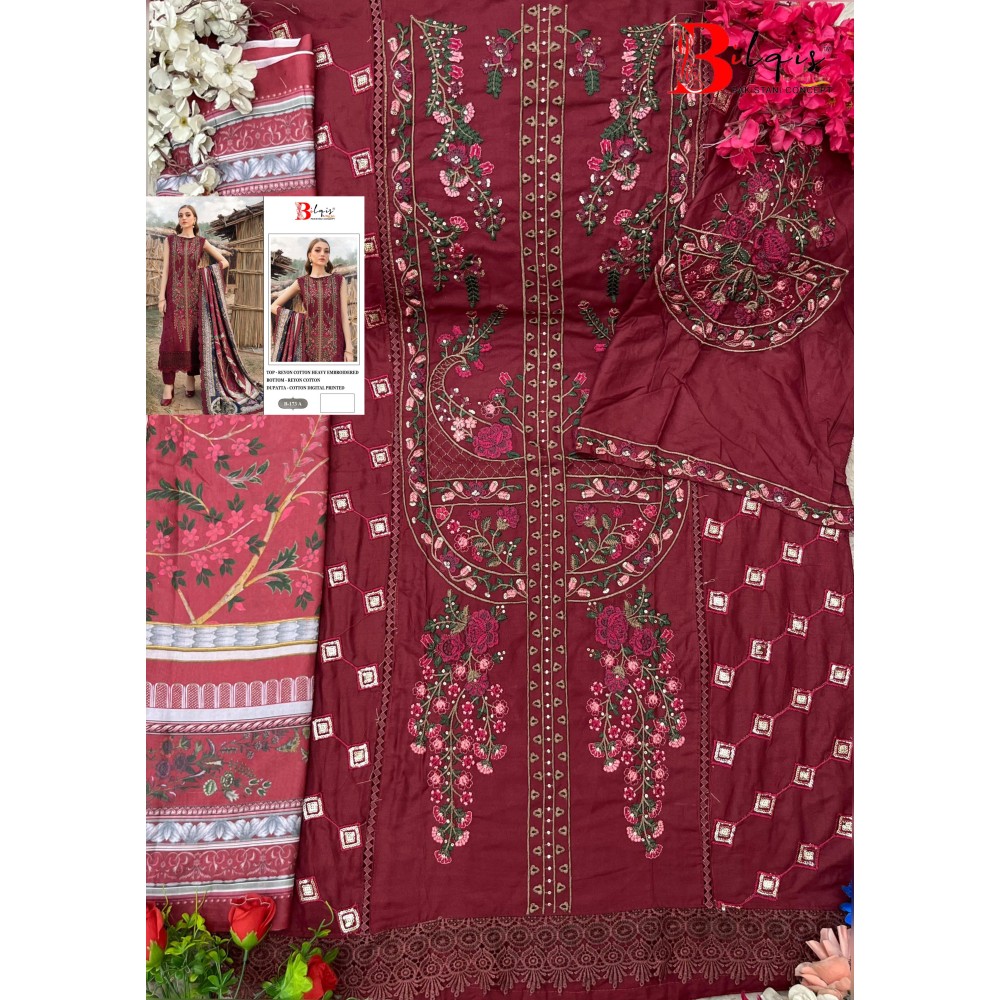 BILQIS A 173  (cotton Dupatta)