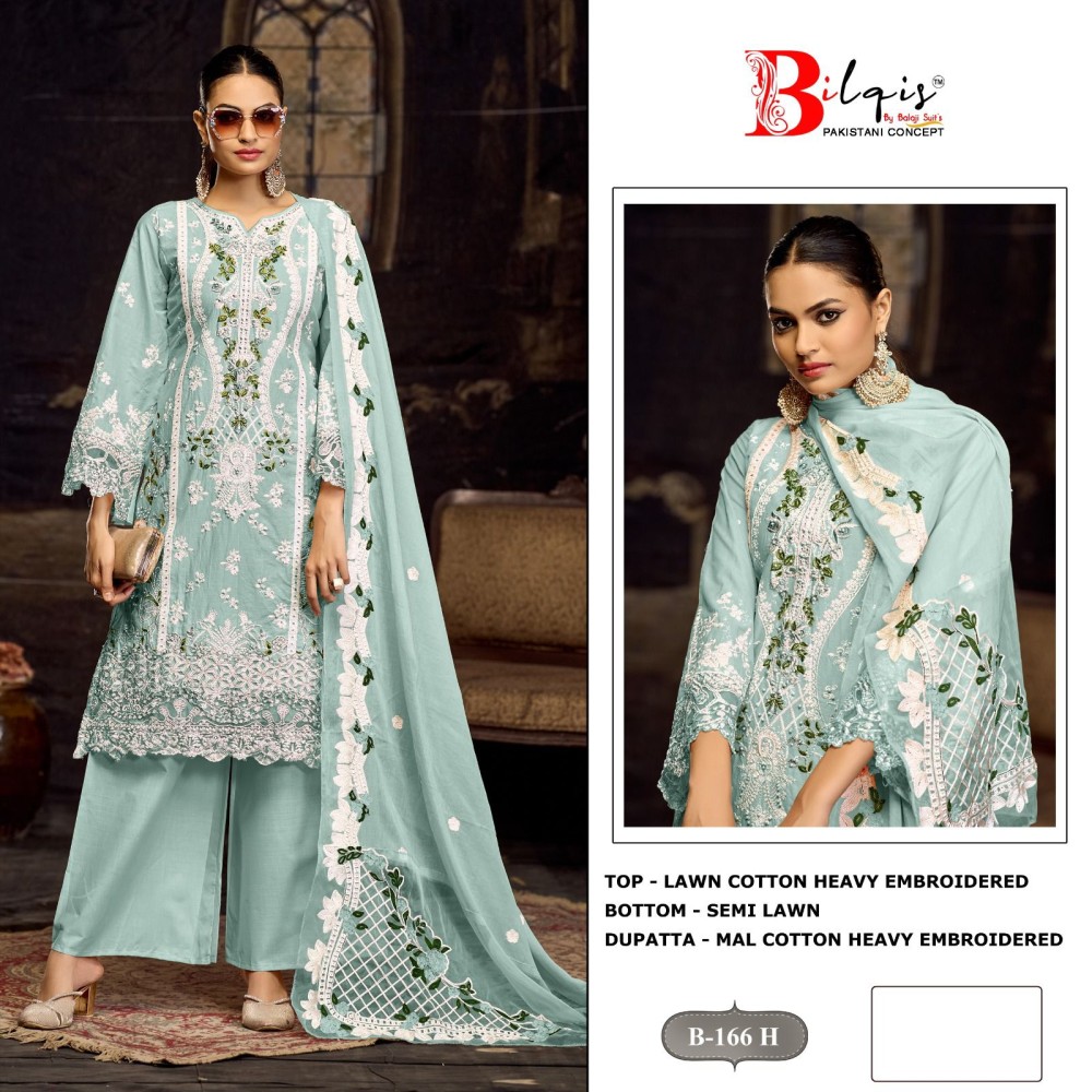 BILQIS B 166 EFGH (Cotton Dupatta)