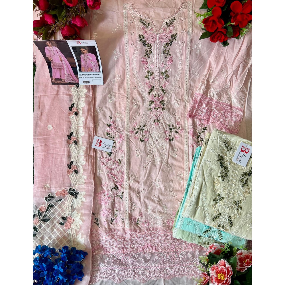 BILQIS B 166 EFGH (Cotton Dupatta)