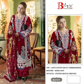 BILQIS B 174 ABCD (cotton Dupatta)