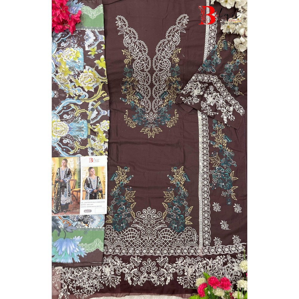 BILQIS B 174 ABCD (cotton Dupatta)
