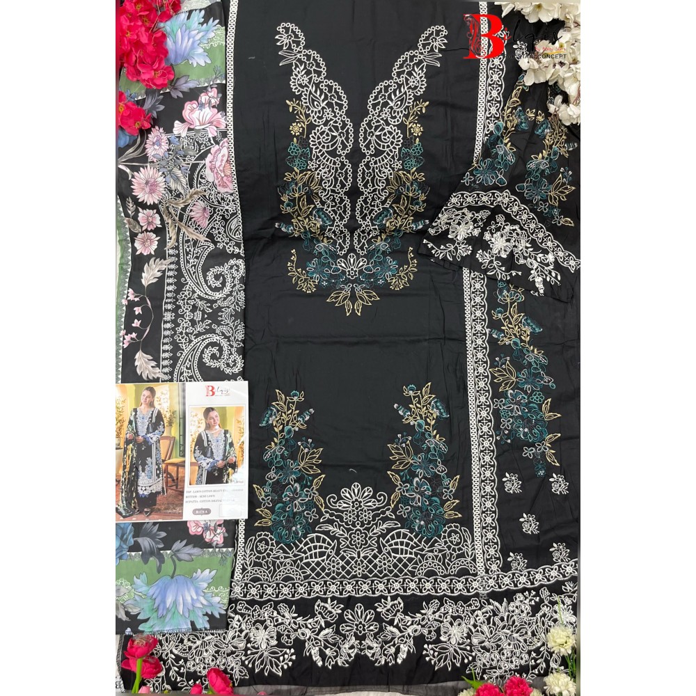 BILQIS B 174 ABCD (cotton Dupatta)