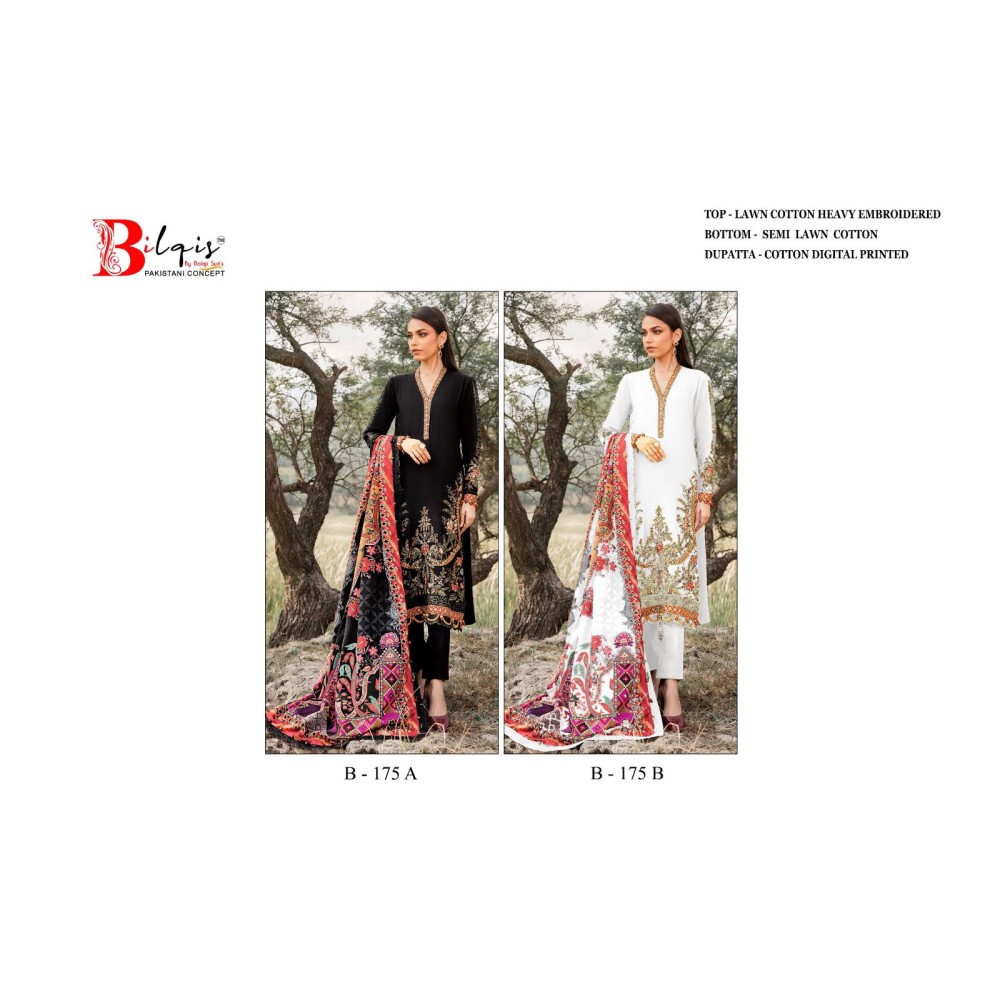 BILQIS B 175 AB (cotton Dupatta)