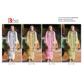 BILQIS B 177 ABCD (cotton Dupatta)