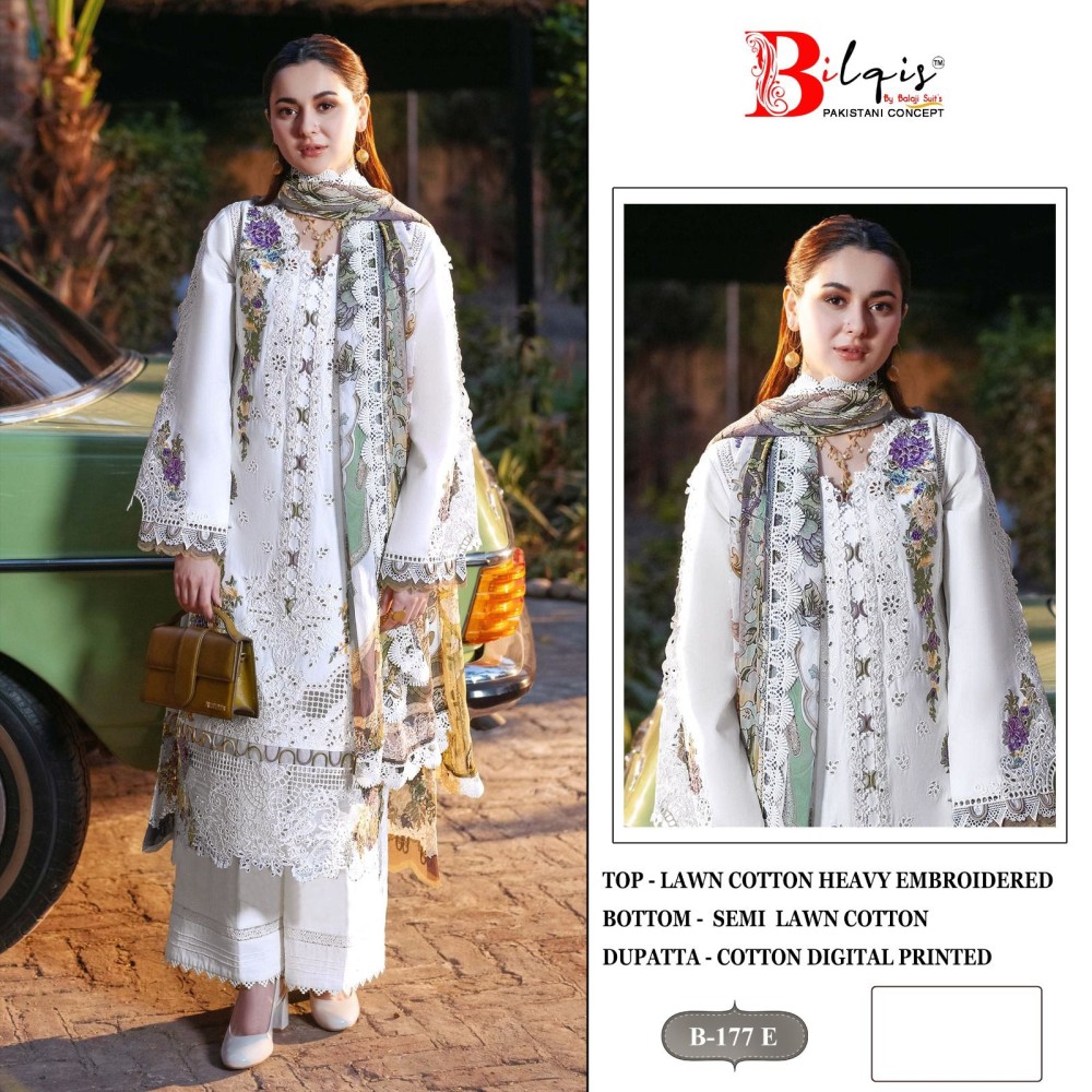 BILQIS B 177 EFGH (cotton Dupatta)