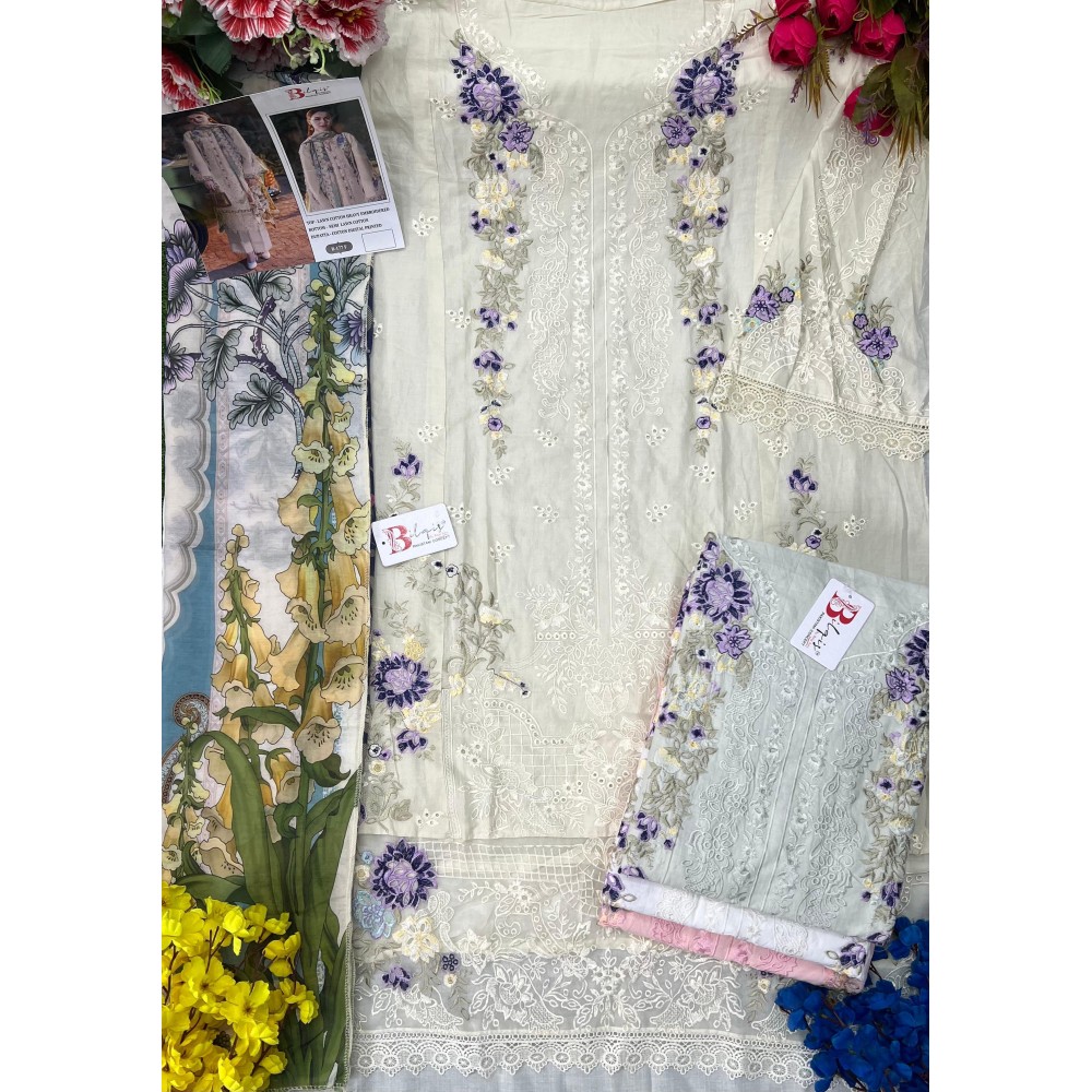 BILQIS B 177 EFGH (cotton Dupatta)