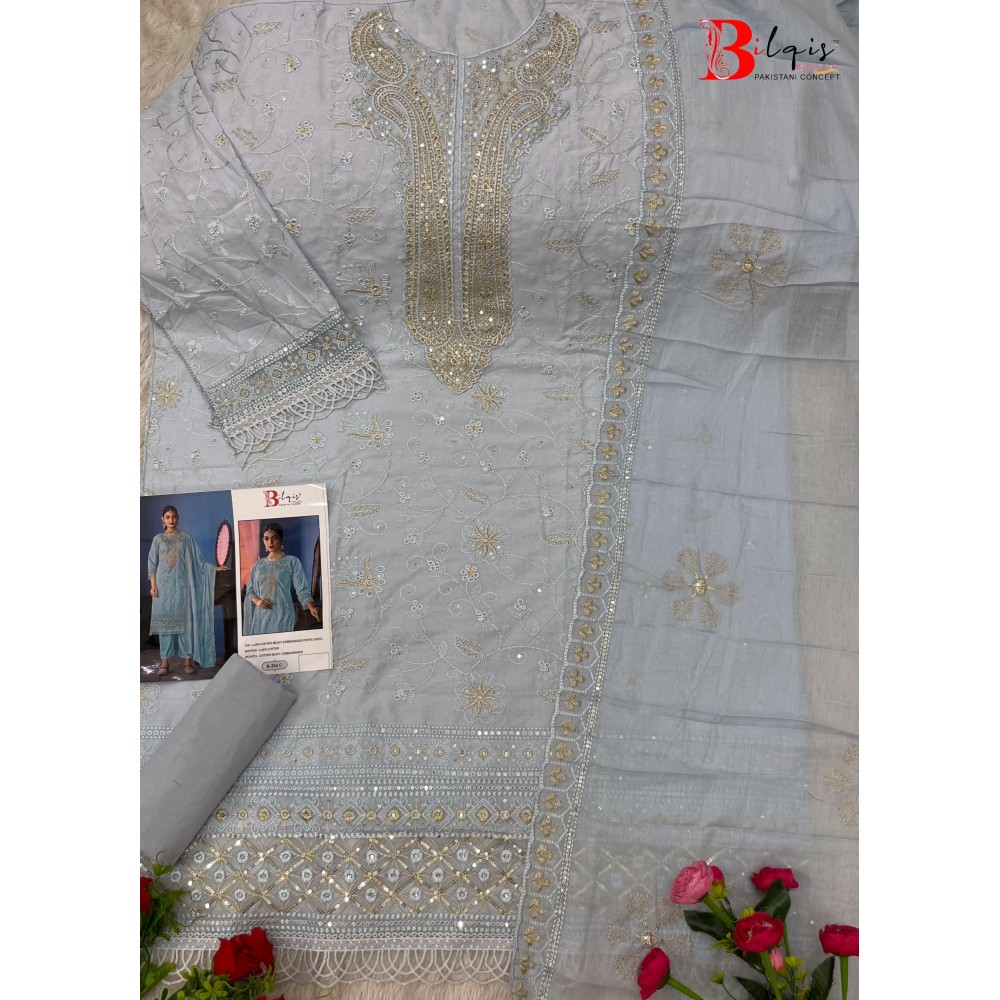 BILQIS B 240 ABCD (cotton dupatta)