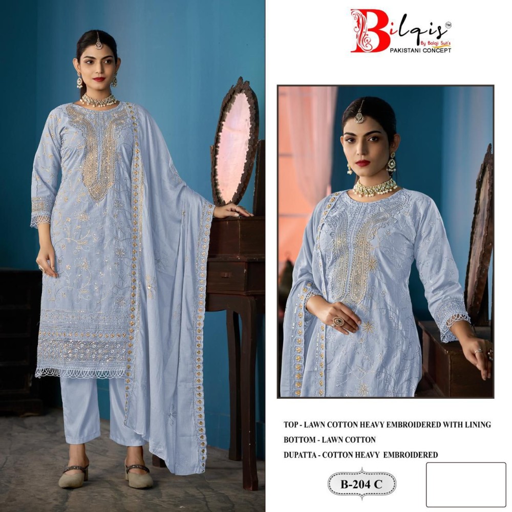 BILQIS B 240 ABCD (cotton dupatta)
