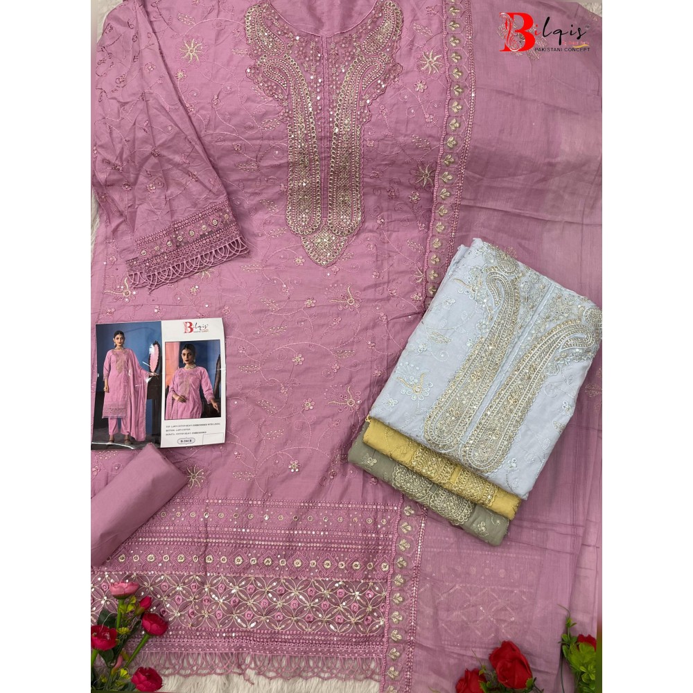 BILQIS B 240 ABCD (cotton dupatta)