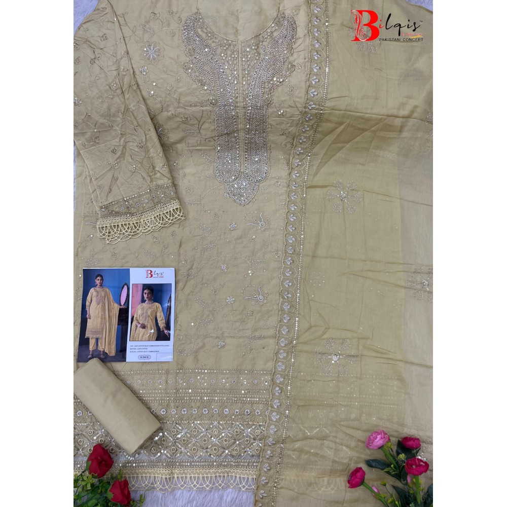 BILQIS B 240 ABCD (cotton dupatta)