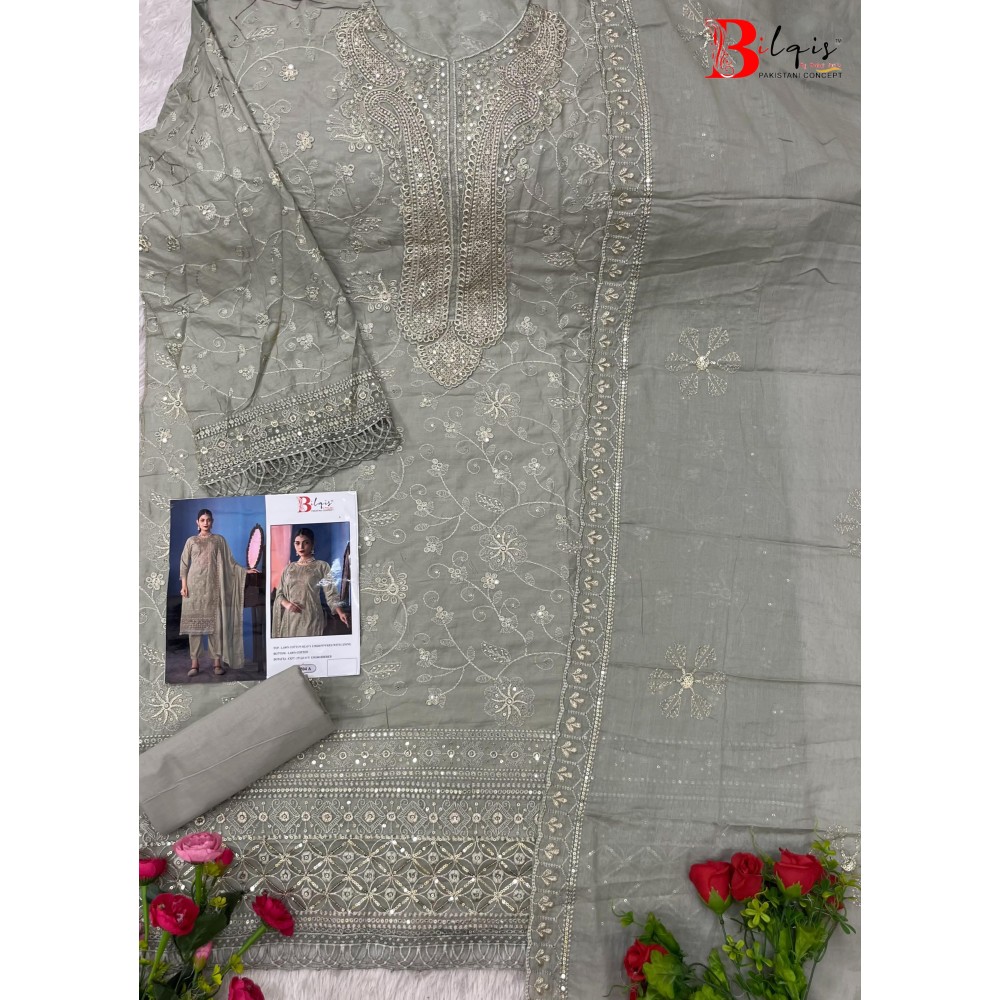 BILQIS B 240 ABCD (cotton dupatta)
