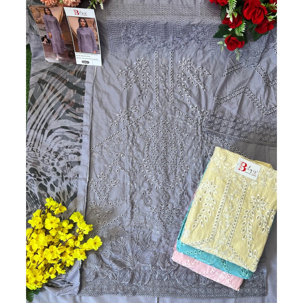 BILQIS B 89 ABCD (cotton Dupatta)