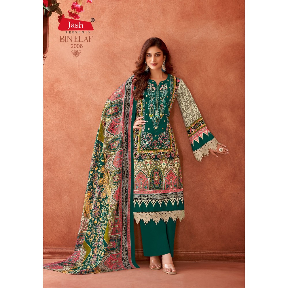 BIN ELAF VOL 2 JASH (Cotton Dupatta)