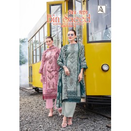 BIN SAEED 8 ALOK SUITS (Cotton Dupatta)