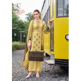 BIN SAEED 8 ALOK SUITS (Cotton Dupatta)
