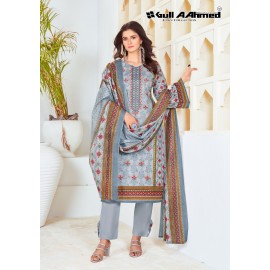 BIN SAEED EMBROIDERED COLLECTION VOL 5 GULL AAHMED (Cotton Dupatta)