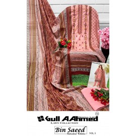 BIN SAEED EMBROIDERED COLLECTION VOL 5 GULL AAHMED (Cotton Dupatta)