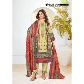 BIN SAEED EMBROIDERED COLLECTION VOL 5 GULL AAHMED (Cotton Dupatta)